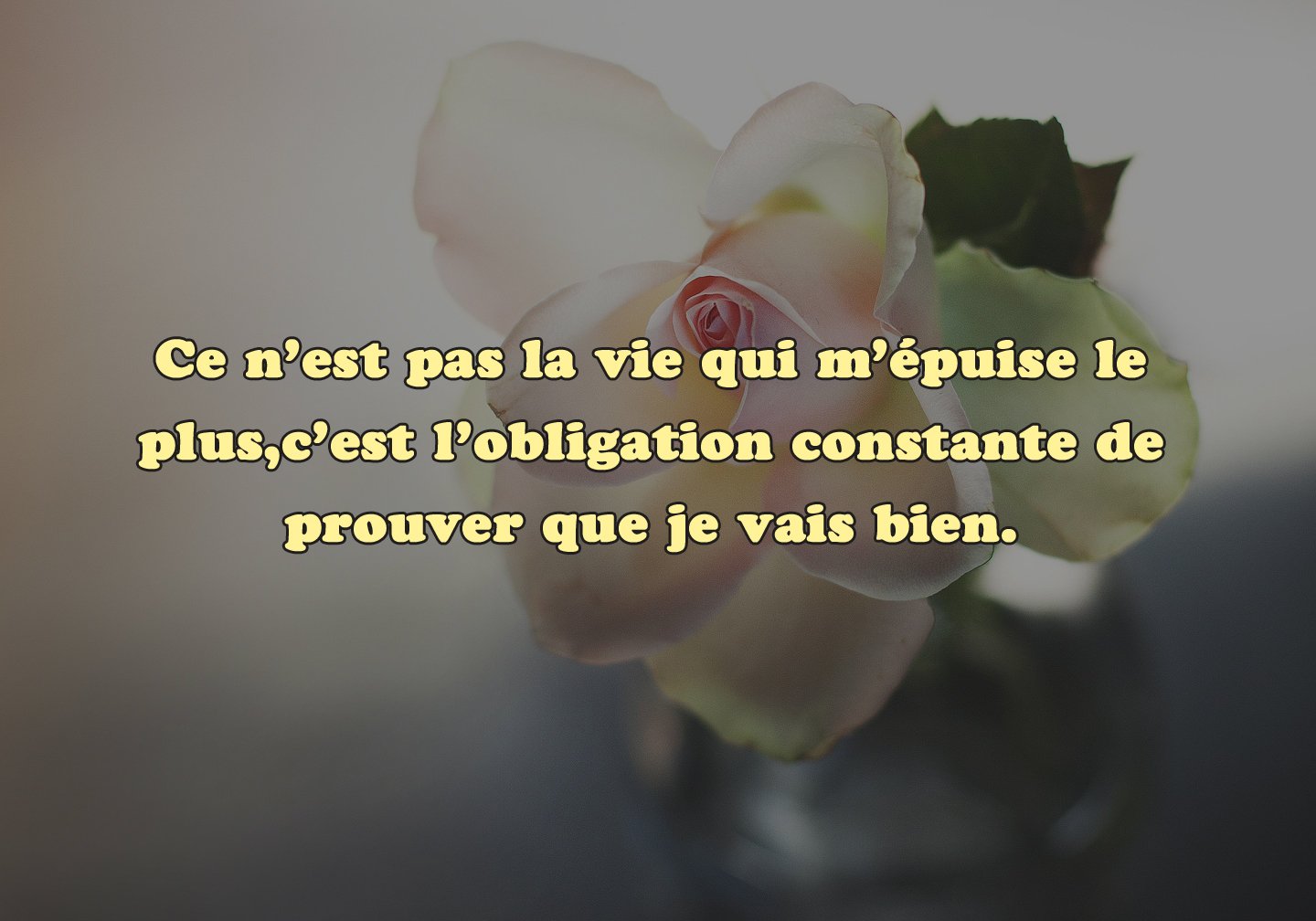 Certains jours, je fais seulement semblant de vivre